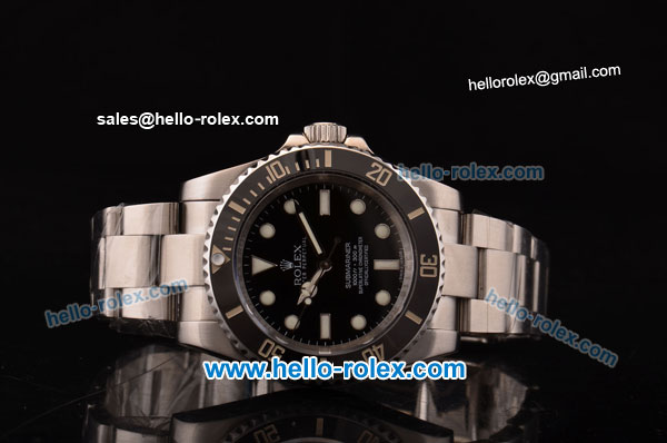 Rolex Submariner 2813 Automatic Steel Case/Strap with Ceramic Bezel and Black Dial - Click Image to Close